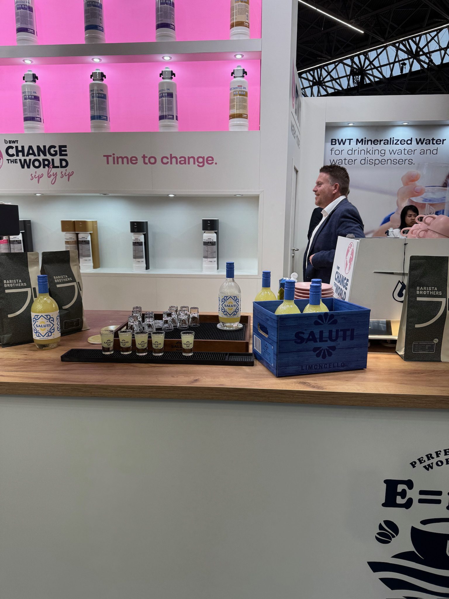 Saluti bij BWT beurs